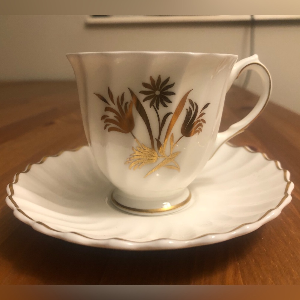 Royal Doulton England NAPIER Bone China Tea Cup & Saucer Set